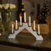 Konstsmide Elljusstake Vit plast 7 ljus 28cm