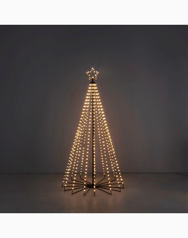 Konstsmide Metalljuletre med 515 amber LED