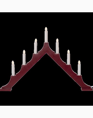 Star Trading Ljusstake Alma Röd 58,5cm