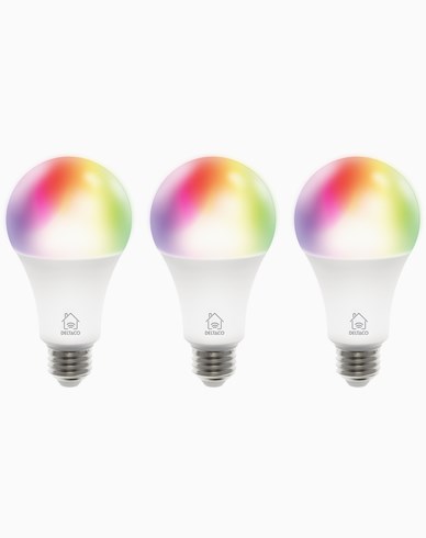 Deltaco Smart Home LED-lampor, RGB, E27, A60, 3-pack
