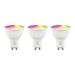 Deltaco Smart Home LED-lampor, RGB, GU10, PAR16, 3-pack