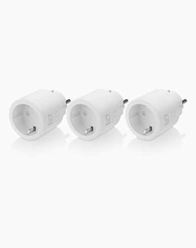 Deltaco Smart Home strømbryter, 1xCEE 7/3, 10A, timer, 3-pk
