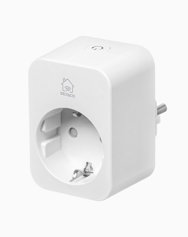 Deltaco Smart Home älypistorasia energiamittauksella, 16A