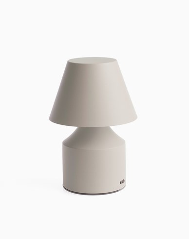 Unison No Cable bordlampe Small 163 mm sand oppladbar LED