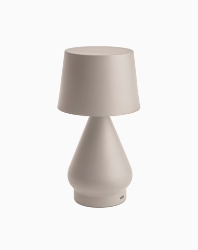 Unison No Cable bordlampe Medium 235 mm sand oppladbar LED