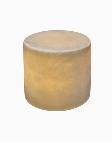 Unison Marble XL beige silk matt ljusdekoration marmor 80x80mm