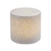 Unison Marble L vit silk matt ljusdekoration marmor 80x80mm