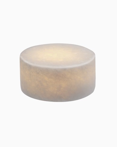 Unison Marble S vit silk matt ljusdekoration marmor 80x40mm