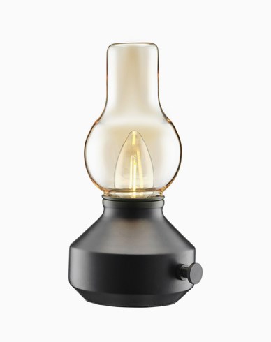 PR Home Glimt Bordslampa Laddbar Svart