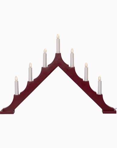 Star Trading Ljusstake Alma Röd 58,5cm