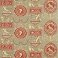 Sanderson Tapet Roman Toile Grey/Red/Cream