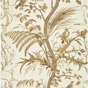 Brunschwig & Fils Tapet Bird and Thistle Beige