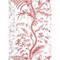 Brunschwig & Fils Tapet Bird and Thistle Red