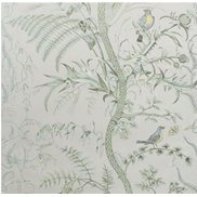 Brunschwig & Fils Tapet Bird and Thistle Silver