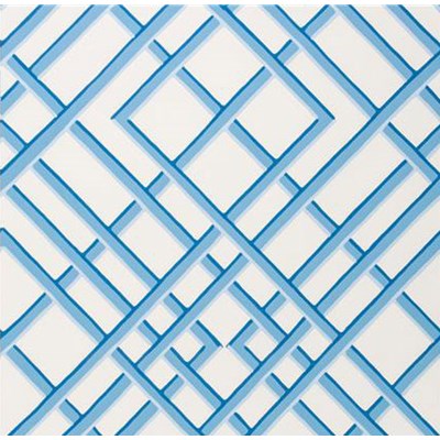 Brunschwig & Fils Tapet Treillage Sidewall Blue