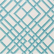 Brunschwig & Fils Tapet Treillage Sidewall Aqua