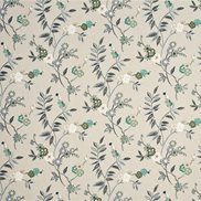 Mulberry Home Tyg Fleurie Aqua/Silver