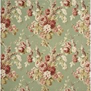 Mulberry Home Tyg Vintage Floral Coral/Sage