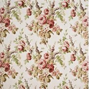 Mulberry Home Tyg Vintage Floral Pink/Green/Stone
