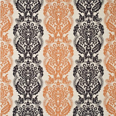 Mulberry Home Tyg Staveley Damask Paprika/Damson