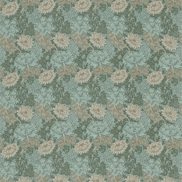 William Morris & Co Tyg Chrysanthemum Green/Biscuit