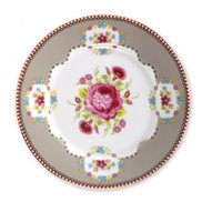 PiP Studio Tallrik Big Flower Khaki 17 cm