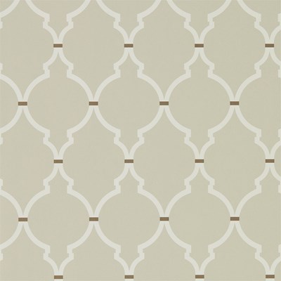 Sanderson Tapet Empire Trellis Linen/Cream