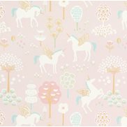 Majvillan Tapet True Unicorns Rosa