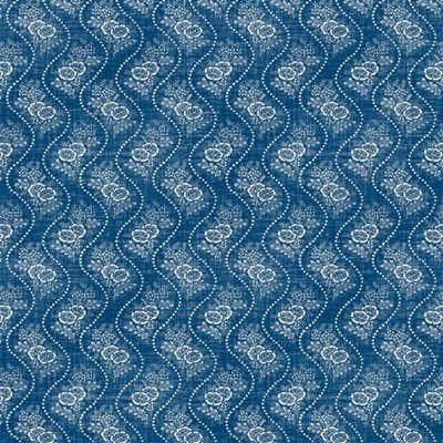 Ralph Lauren Tyg Annaliese Floral Brilliant Blue