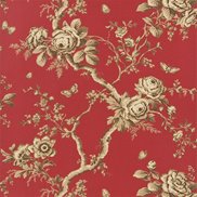 Ralph Lauren Tapet Ashfield Floral Balmoral Red