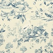 Sanderson Tapet Aesops Fables Blue