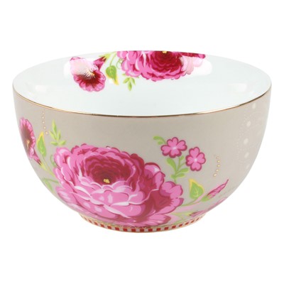 PiP Studio Skål Big Flower Khaki 12 cm