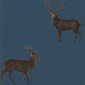 Sanderson Tapet Evesham Deer Indigo