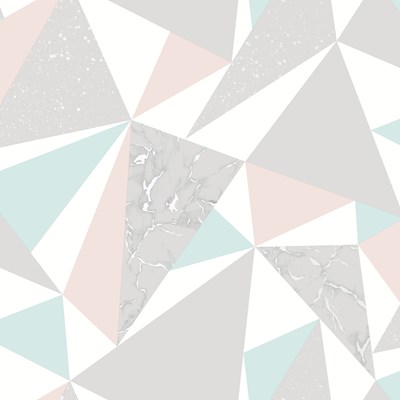 Intrade Tapet Glacier Soft teal Pink