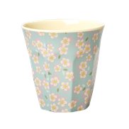 Rice Mugg Small Flower Blue Medium