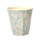 Rice Mugg Small Flower Blue Medium