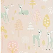 Majvillan Tapet Golden woods Sweet pink
