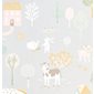 Majvillan Tapet My farm Soft grey