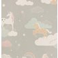 Majvillan Tapet Rainbow treasures Mud grey