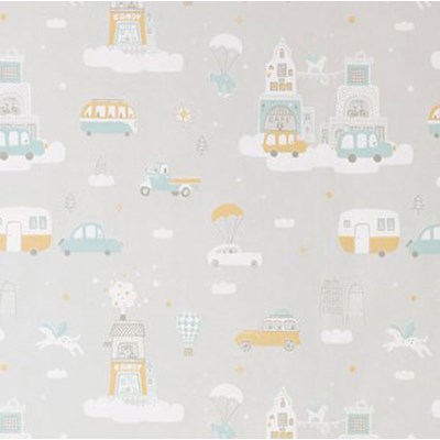 Majvillan Tapet Above the clouds Soft grey