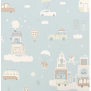 Majvillan Tapet Above the clouds Soft blue