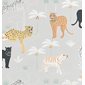 Majvillan Tapet Black panter Light grey