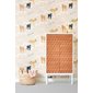 Majvillan Tapet Black panter Creamy orange