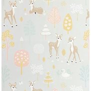 Majvillan Tapet Golden woods Soft grey