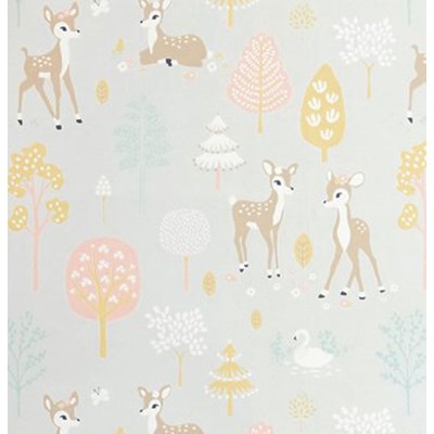 Majvillan Tapet Golden woods Soft grey