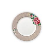 PiP Studio Tallrik Blushing Birds Khaki 26.5 cm