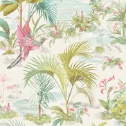 PiP Studio Tapet Palm Scene White