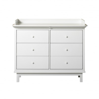 Oliver Furniture Skötbord Seaside White 6  lådor