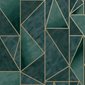 Intrade Tapet Charon Teal/Gold