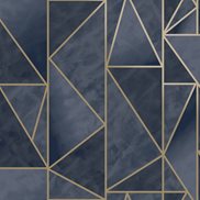 Intrade Tapet Charon Navy/Gold